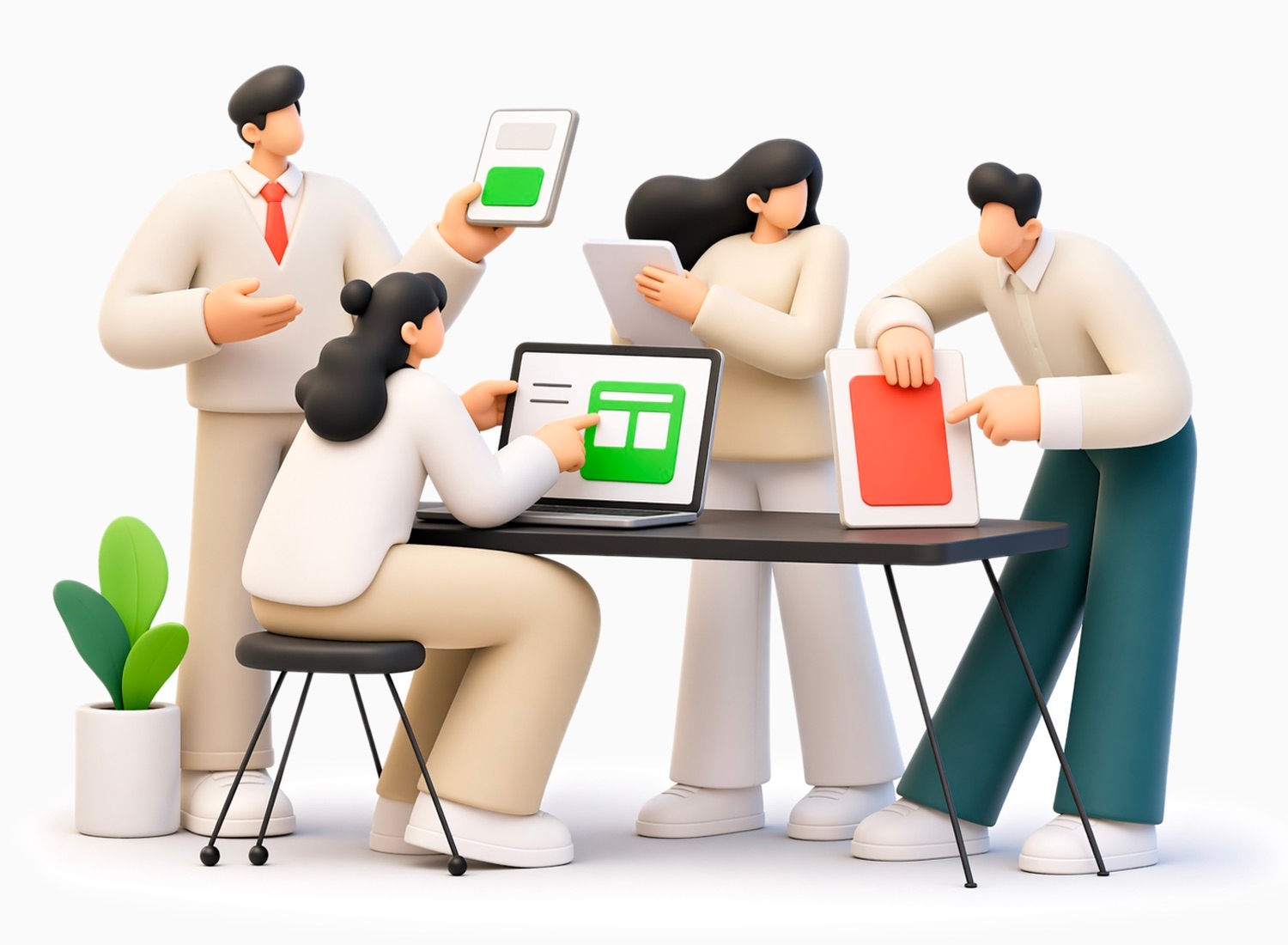 Équipe professionnelle utilisant Documan
